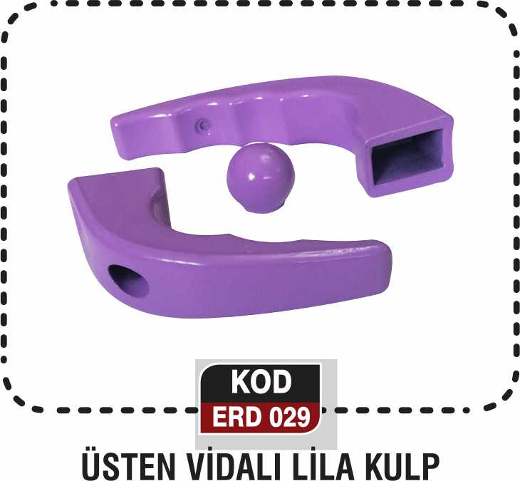 ÜSTEN VİDALI LİLA KULP ERD 029